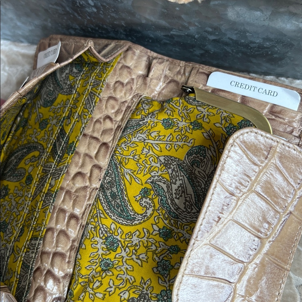 Michael Rome Wallet Croc Embossed Leather - Picture 4 of 6